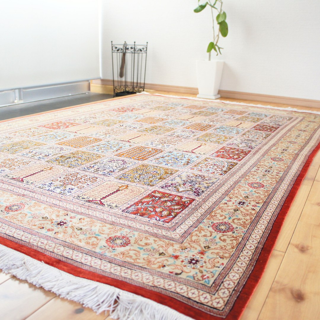 楽天市場】ペルシャ絨毯 【本物イラン産】 クム バーバイ工房 シルク