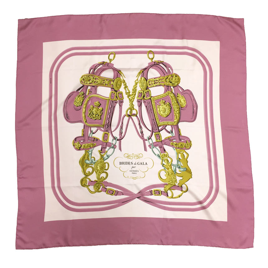楽天市場】セール HERMES エルメス スカーフ カレ90 BRIDES de GALA