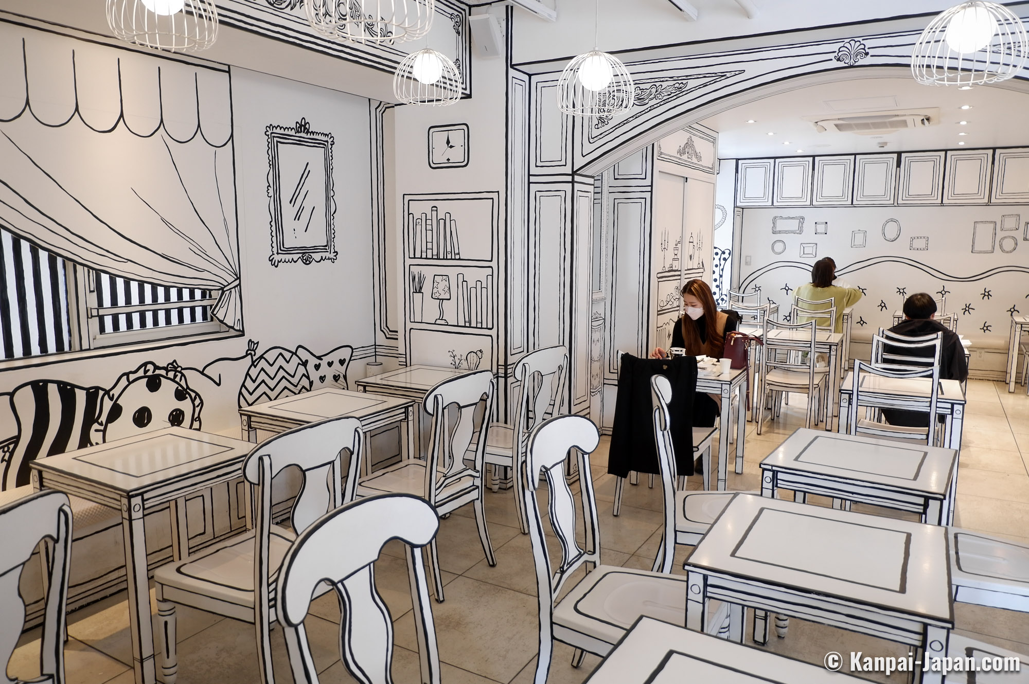 2D Cafe - Comic Strip Decor in Tokyo