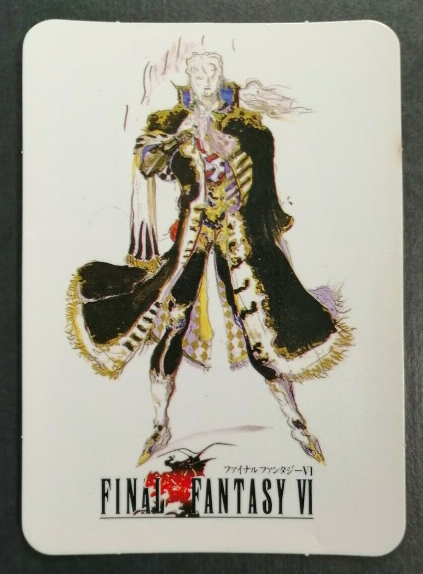 SETZER Final Fantasy FF6 Vintage Rare Card SQUARE ENIX F/S