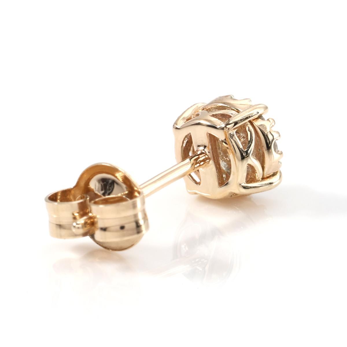 ダイヤモンド 10K イエローゴールド ピアス 5mm E2427-10Y - AVALANCHE