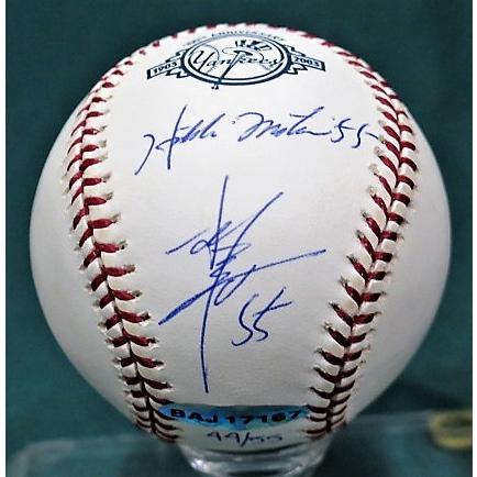 MS】UDA松井秀喜03年日本語・英語直筆サインボール 55個限定版！ 検