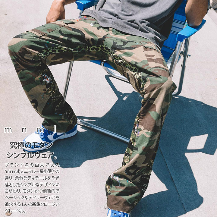 mnml（ミニマル） カーゴパンツ チノパン スリム カーゴ パンツ