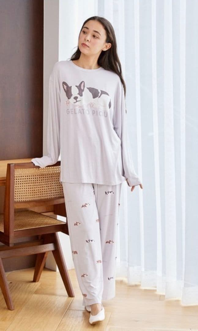 GELATO PIQUE フレンチブル柄 ルームウェアセット 16-4 フレンチブルドッグ セットアップ 新品未使用 ジェラートピケ - メルカリ