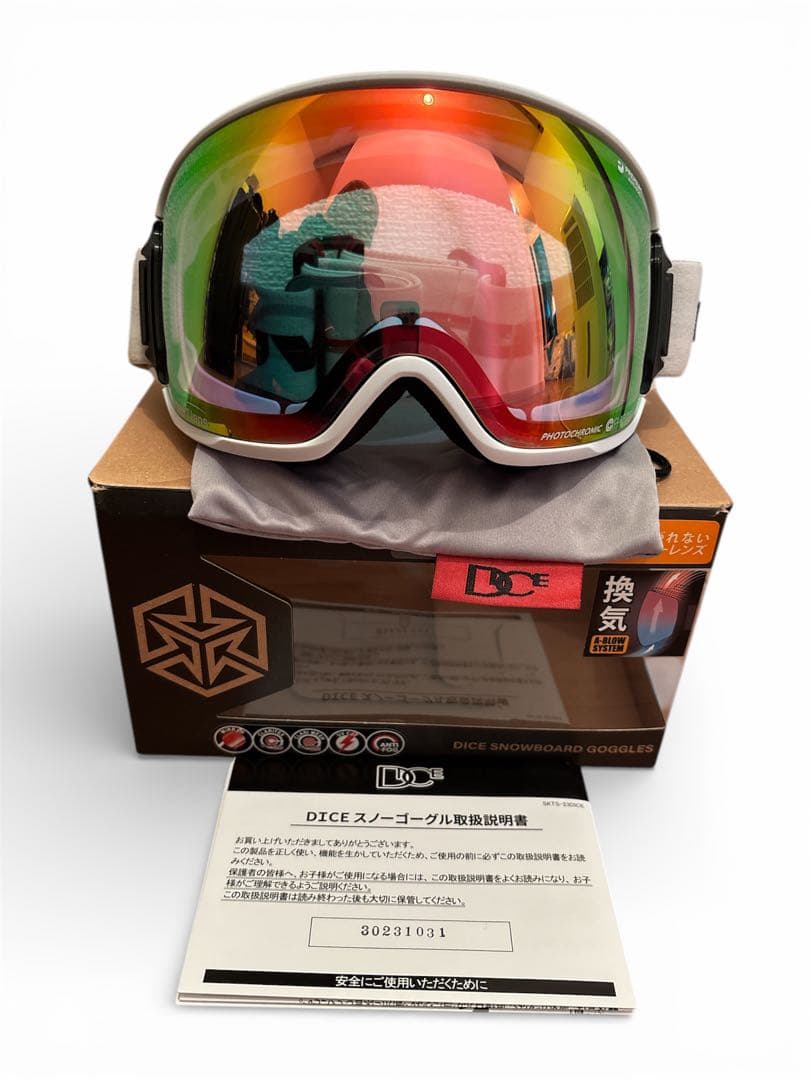 あ*い様 DICE ゴーグル BANK DICE ダイス BANK スノーボード ゴーグル ユニセックス ムラサキ