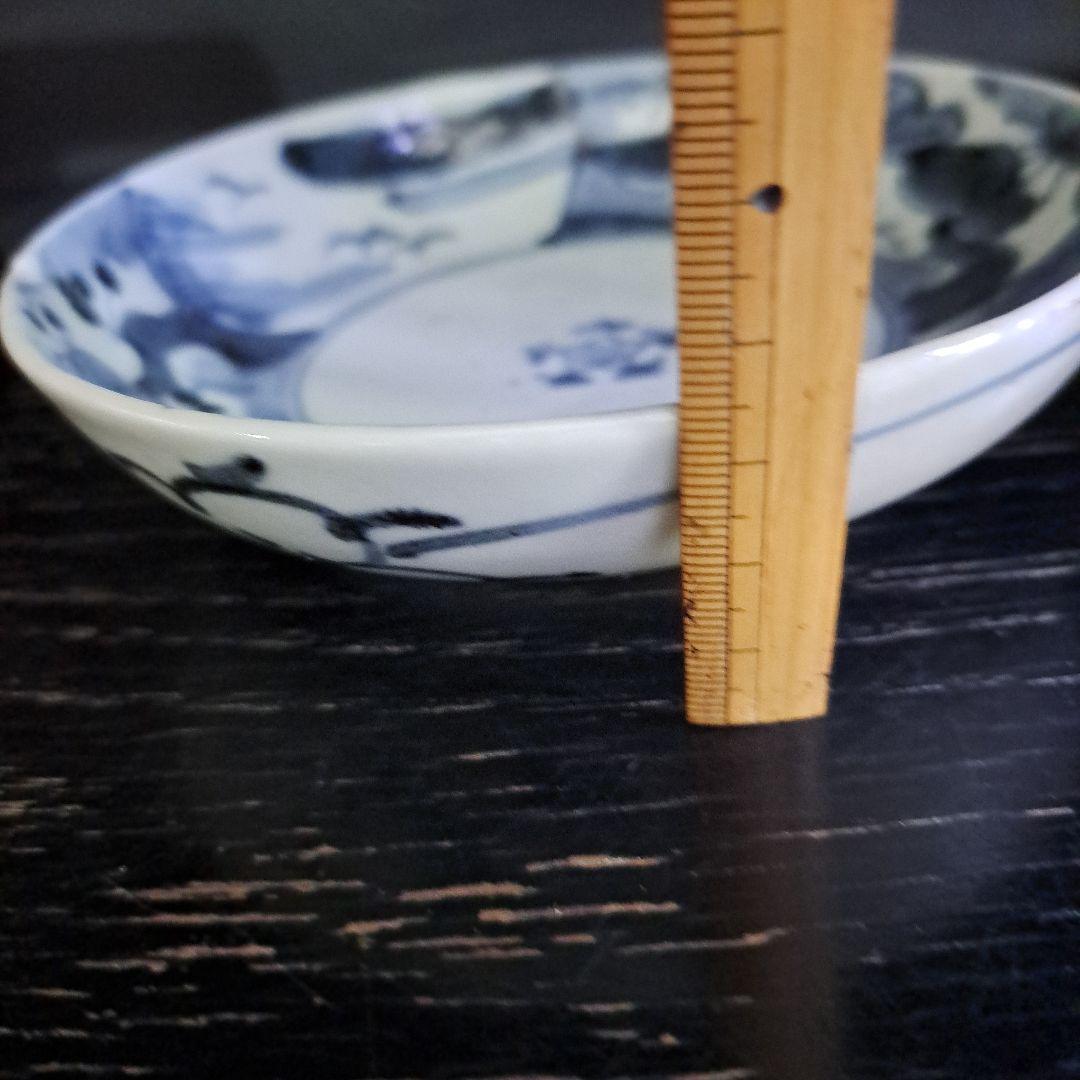 江戸初期　初期伊万里染付　　初期渦福　1690…1710年 　膳皿