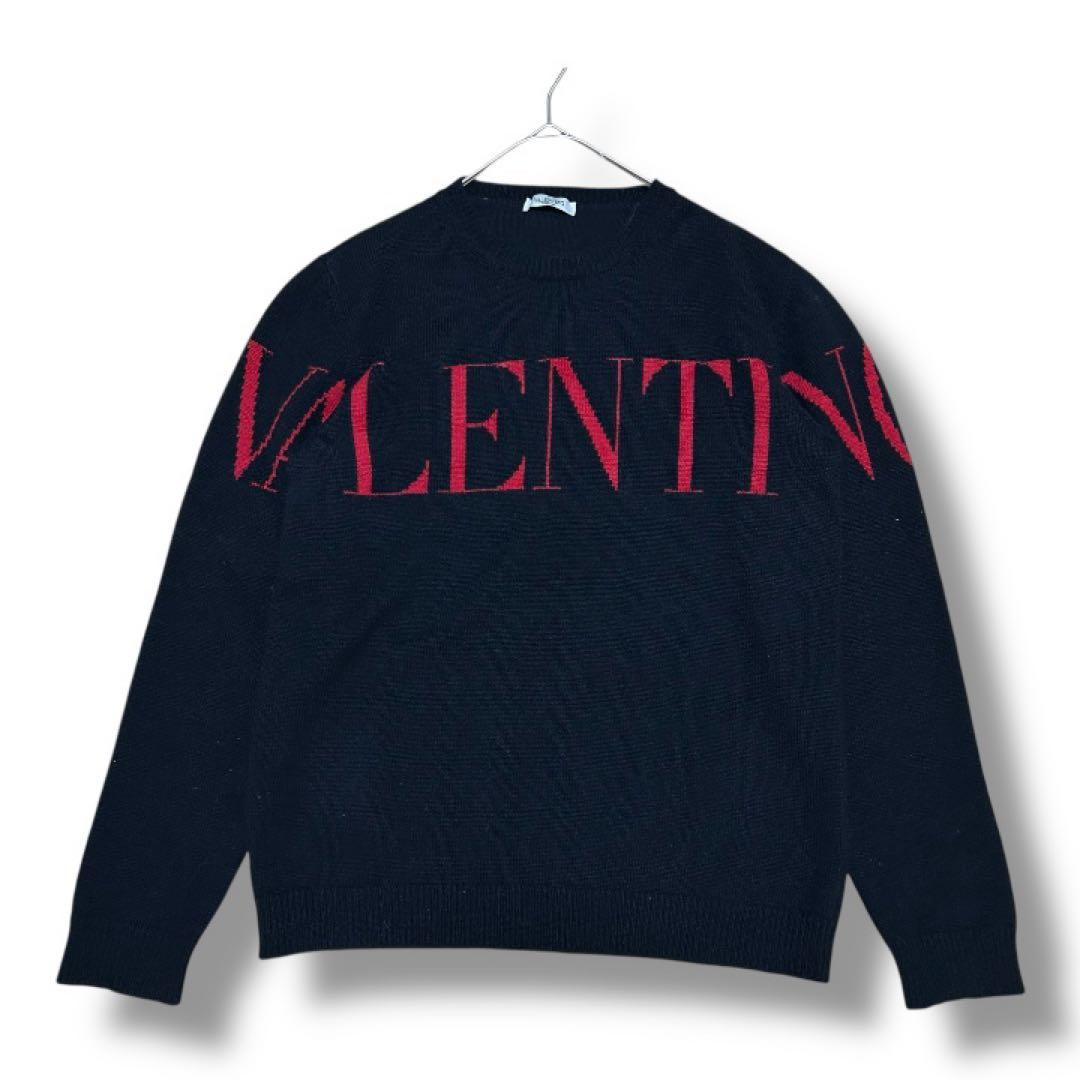 VALENTINO ヴァレンティノ カシミア100% 長袖 ニット セーター VALENTINO（ヴァレンティノ） 美品▽VALENTINO カシミヤ100% クルー