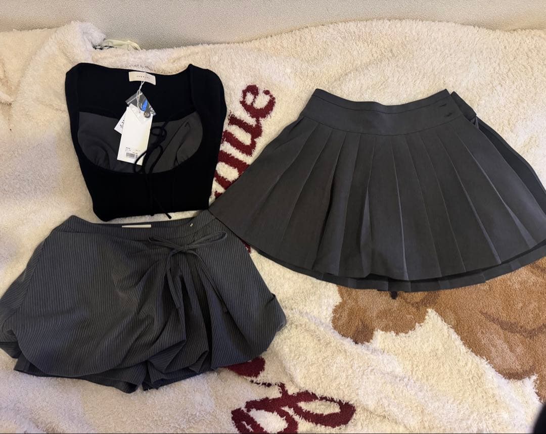 アンドマリー　セットアップ　スカート　ドマリ　andmary アンドマリー andmary セットアップ ニット スカート - メルカリ