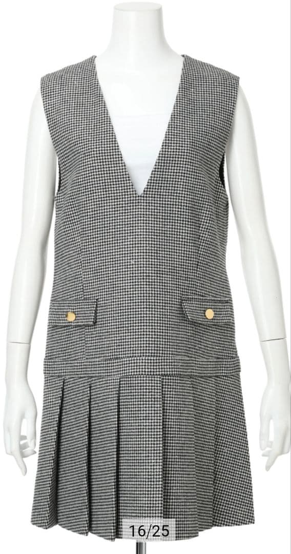 Apuweiser-riche ロー切替プリーツジャンスカ - メルカリ