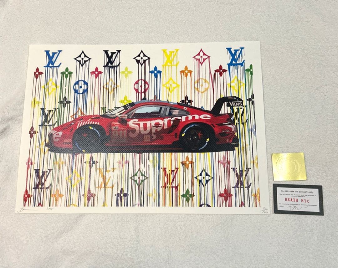 『Supreme Car Art 』　ポルシェ　ヴィトン　Vanz あの金持ち坊ちゃんがシュプリーム x ルイ・ヴィトン仕様に改造した